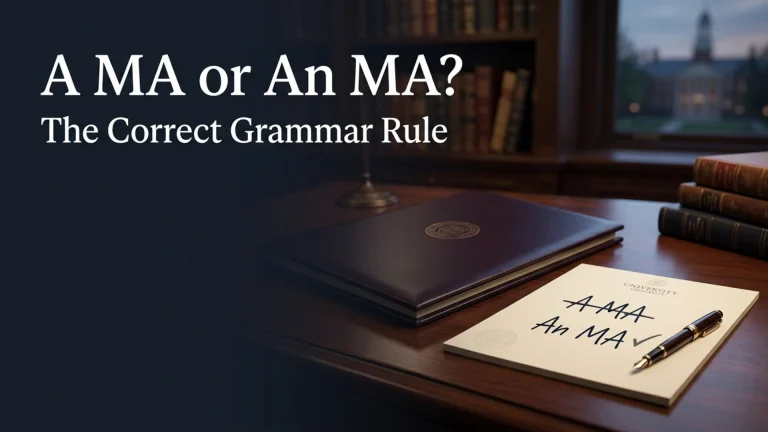 A MA or An MA