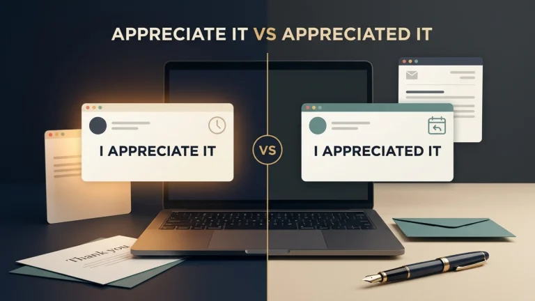 Appreciate It vs Appreciated It