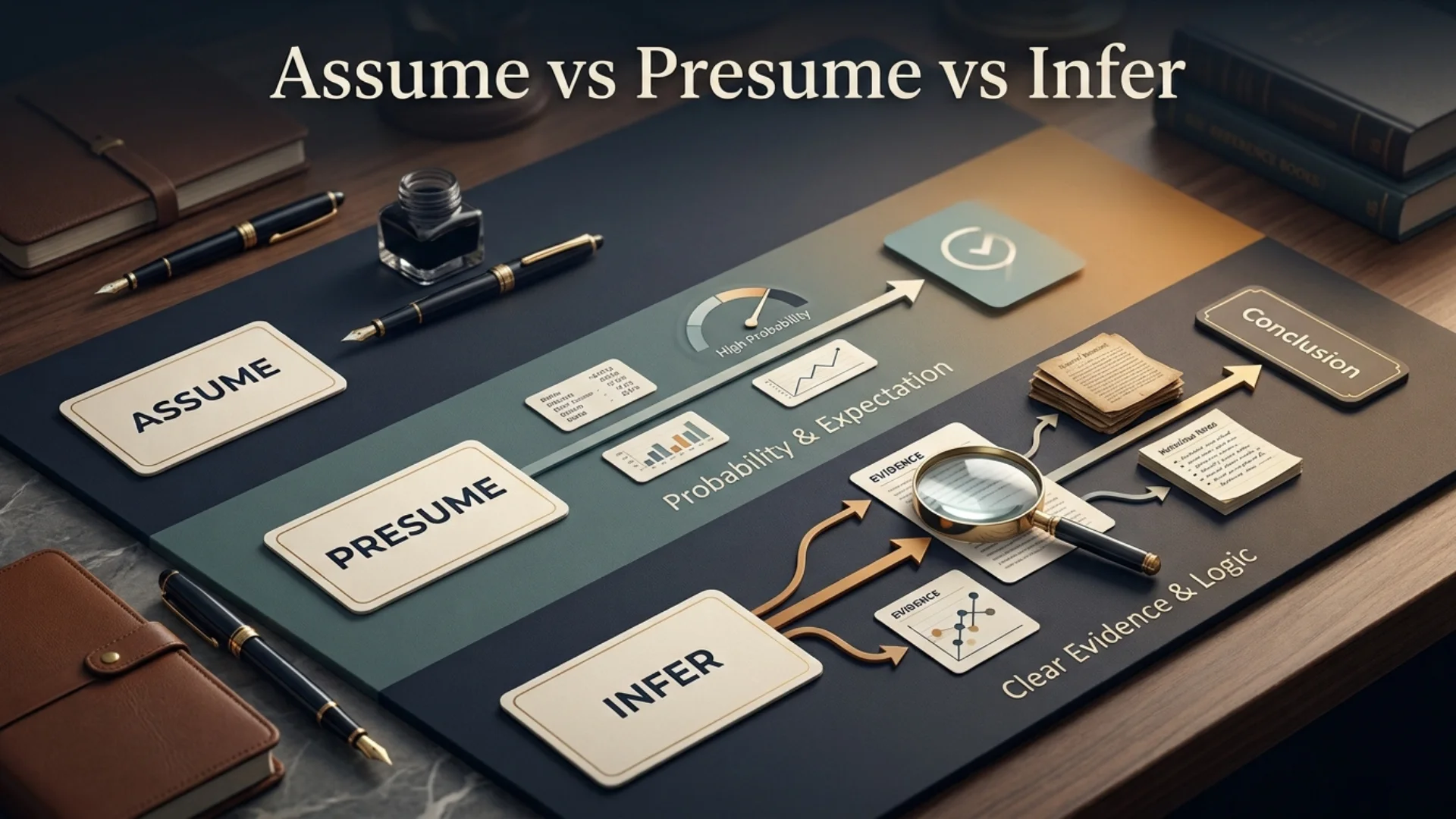 Assume vs Presume vs Infer