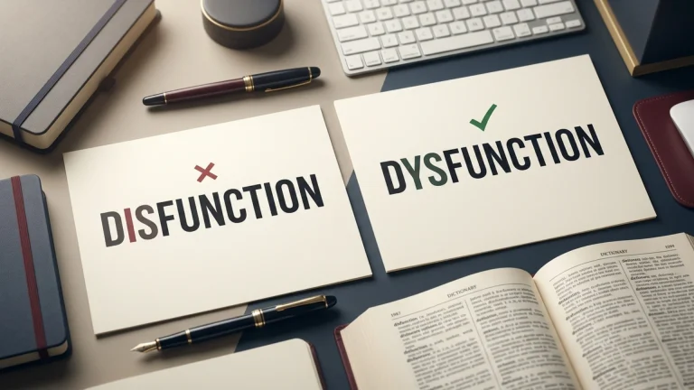Disfunction vs Dysfunction