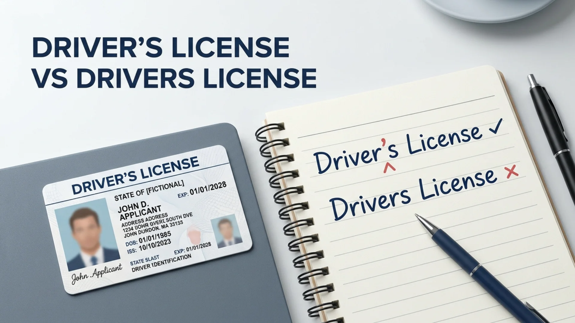 Driver’s License vs Drivers License