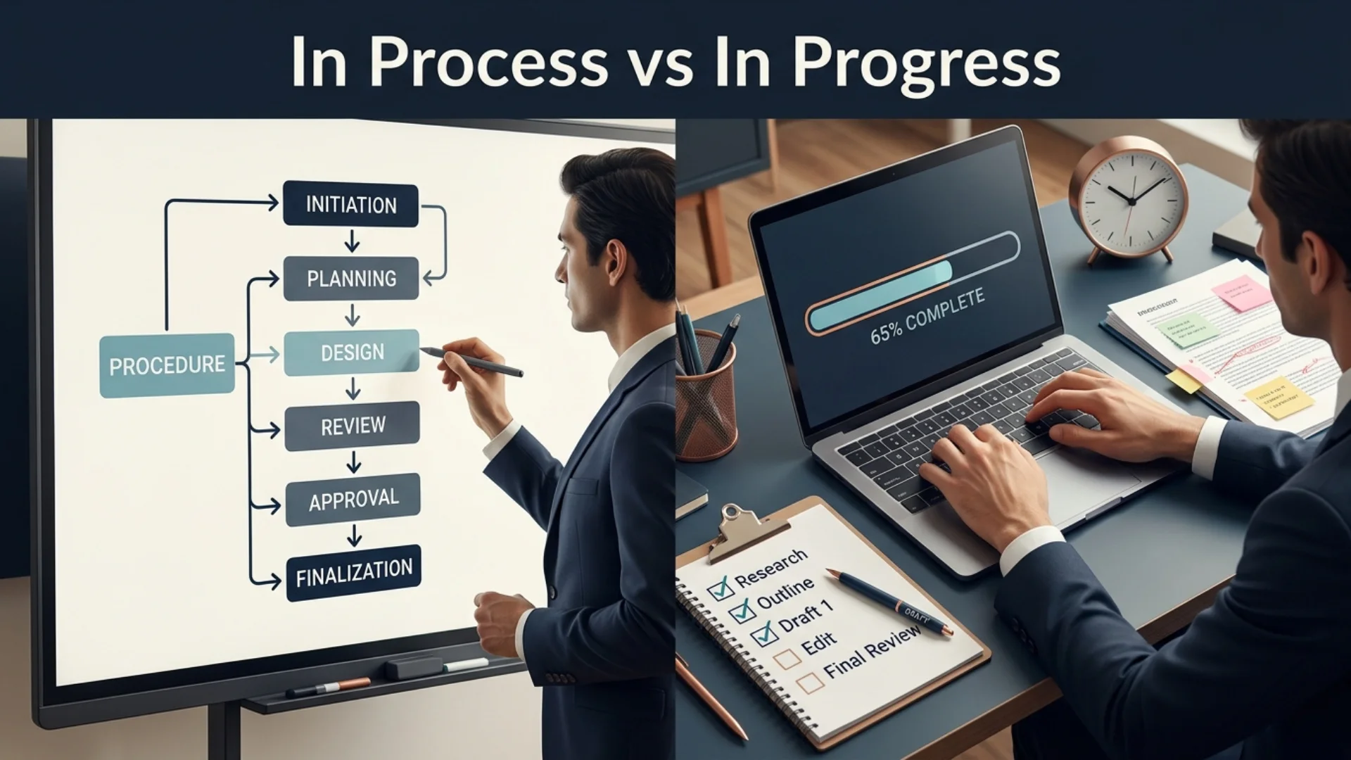 “In Process” vs “In Progress”