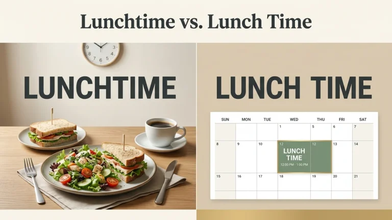 Lunchtime vs. Lunch Time