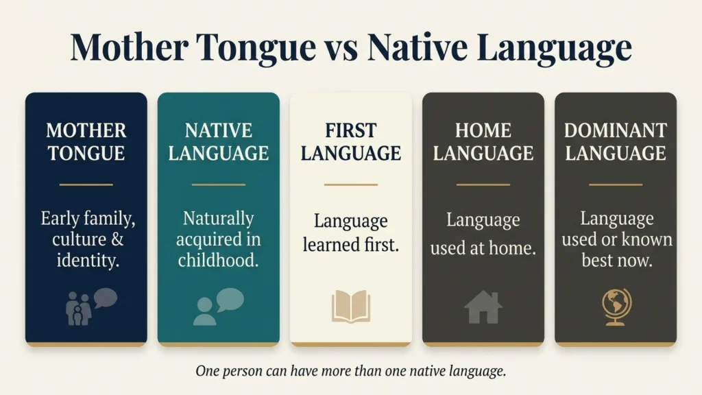 Mother Tongue vs Native Language