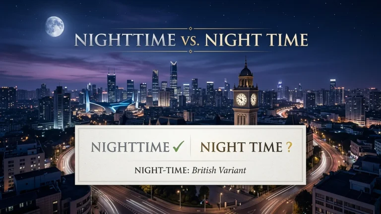 Nighttime vs. Night Time