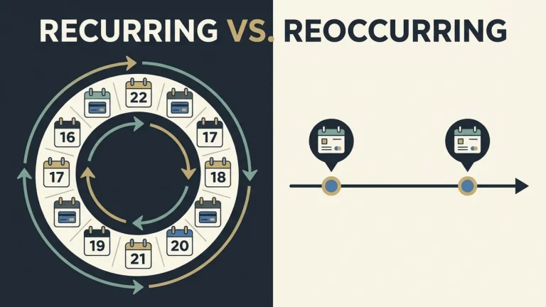 Recurring vs. Reoccurring