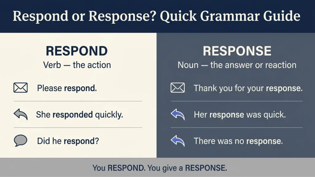 Respond vs. Response