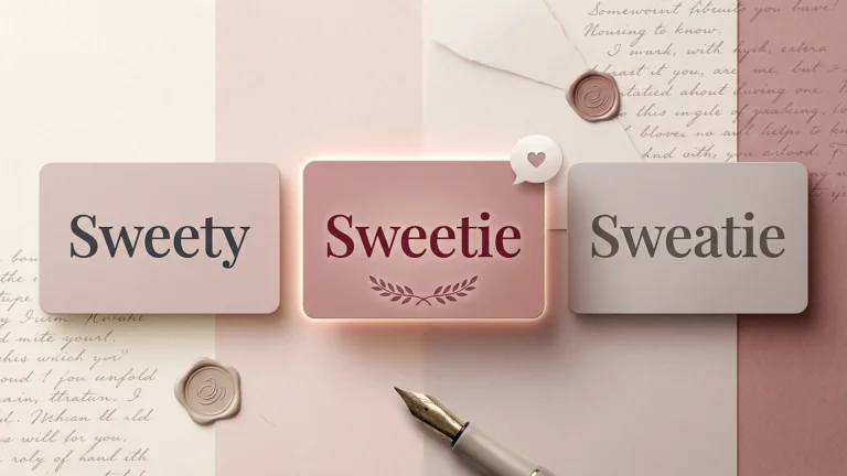 Sweetie vs Sweety vs Sweatie
