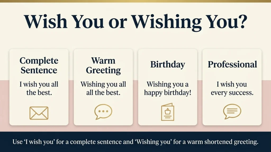 Wish You vs Wishing You