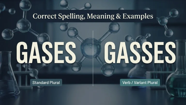 Gases or Gasses