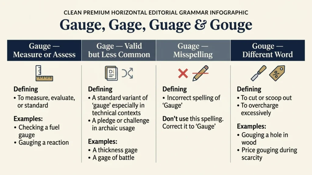Gauging Interest vs Gaging Interest