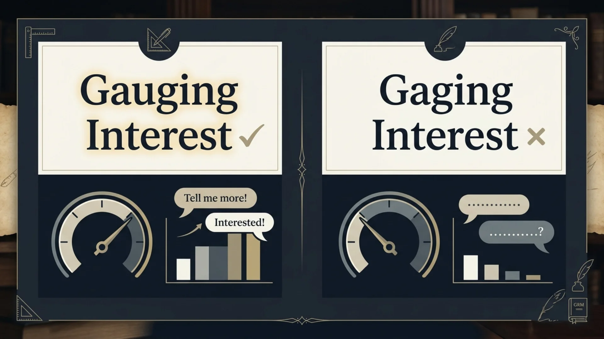 Gauging Interest vs Gaging Interest