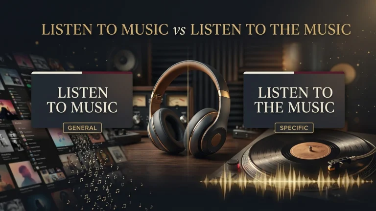 Listen to Music vs Listen to the Music