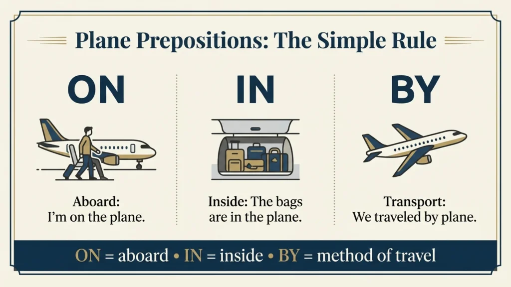 “On the Plane” or “In the Plane”