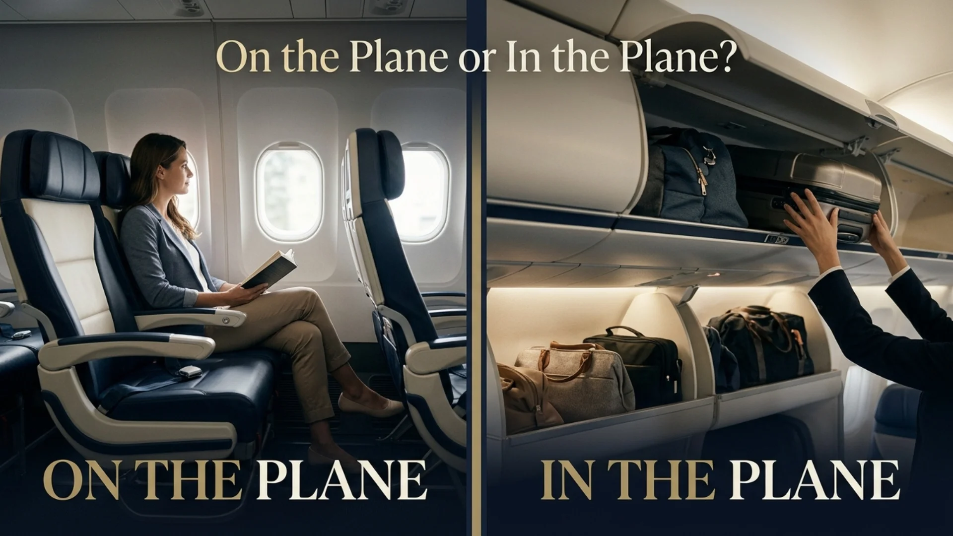 “On the Plane” or “In the Plane”