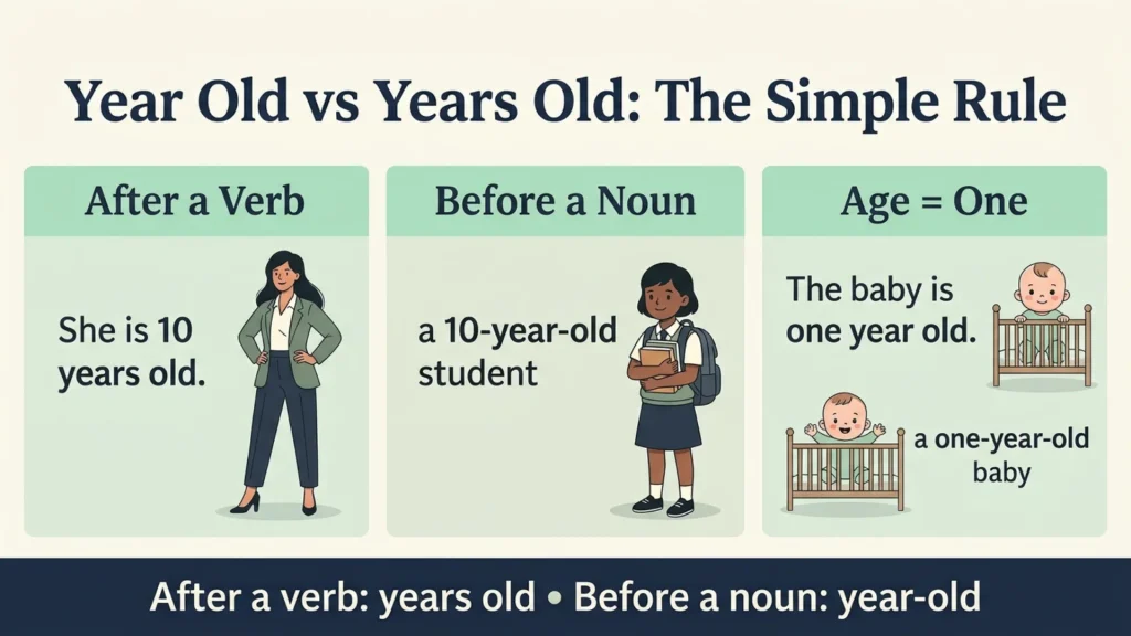 Year Old vs Years Old